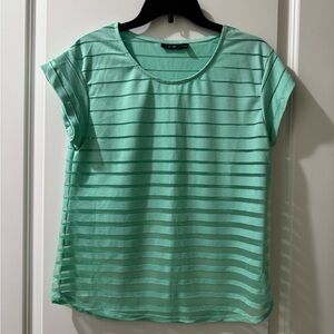 Striped Mint Green Women's Top